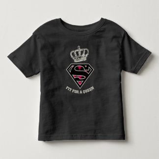T-shirt Pour Les Tous Petits Supergirl S-Shield "Adapté Pour Une Reine"