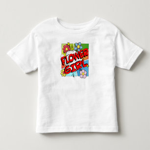 T-shirt Pour Les Tous Petits Superhero Flower Girl
