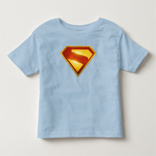 T-shirt Pour Les Tous Petits Superman Bouclier Doré Brillance (Devant)