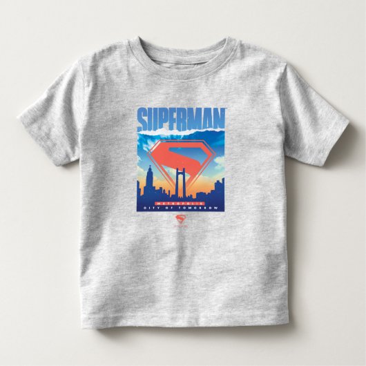 T-shirt Pour Les Tous Petits Superman Horizon de Métropolis (Devant)