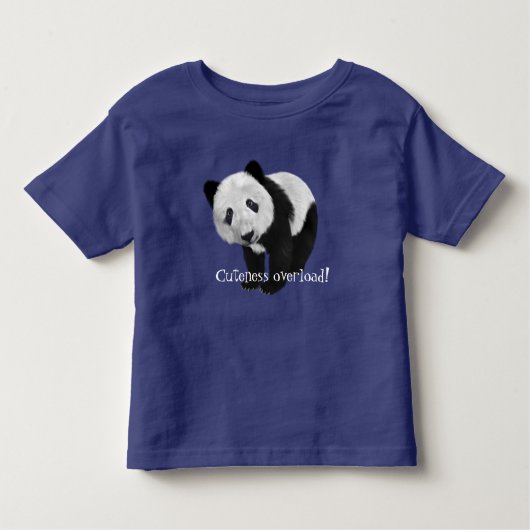 T-shirt Pour Les Tous Petits "Surcharge de gentillesse !" avec le panda doux (Devant)