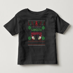 T-shirt Pour Les Tous Petits Sweater - Gangsta Wrapper - Cadeau de Noël