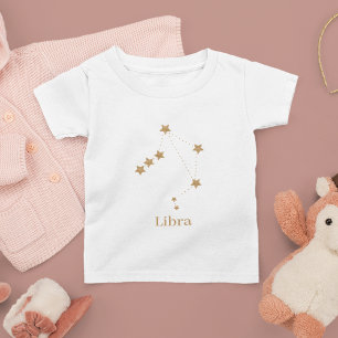 T-shirt Pour Les Tous Petits Symbole moderne Zodiac Gold Libra   Air de l'éléme