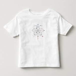 T-shirt Pour Les Tous Petits Symbole scientifique avec Clean, Monoline Détails