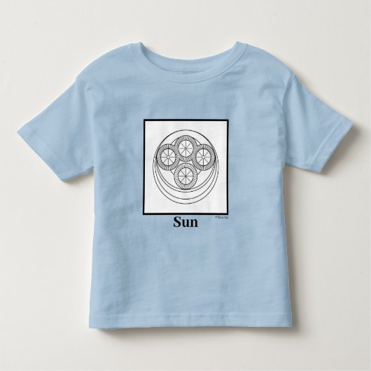 T-shirt Pour Les Tous Petits Symbole Sun (Devant)