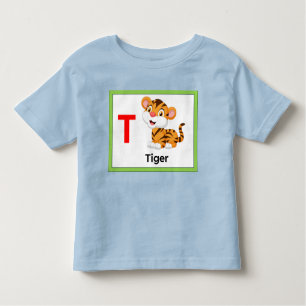 T-shirt Pour Les Tous Petits T est pour Tiger