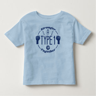 T-shirt Pour Les Tous Petits T [Nvy-LtBlu] Chemise de type 1 plus forte