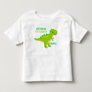 T-shirt Pour Les Tous Petits T-Rex Dinosaure Vert Mignon Enfants