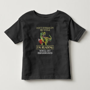 T-shirt Pour Les Tous Petits T Rex Ne m'interromps pas pendant que je lis des l