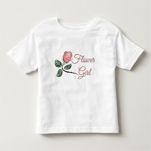 T-shirt Pour Les Tous Petits T-Robe Mariage Flower Toddler (Devant)