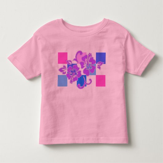 T-shirt Pour Les Tous Petits Tableau de contrôle Hibiscus Toddler et Tee - shir (Devant)