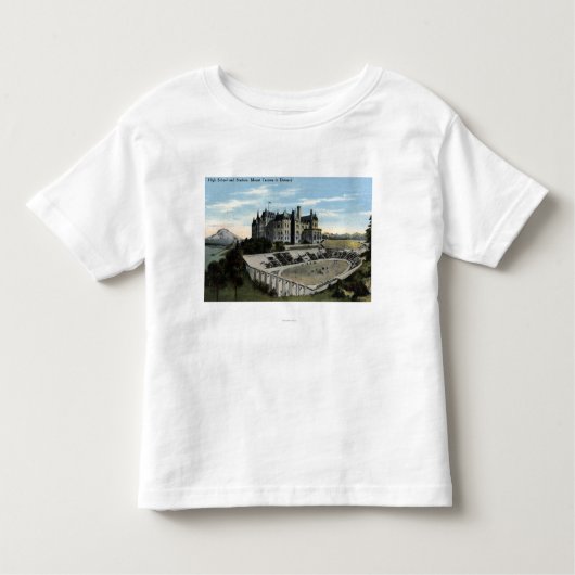 T-shirt Pour Les Tous Petits Tacoma, Washington - vue de lycée (Devant)