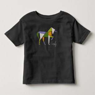 T-shirt Pour Les Tous Petits Tangram moderne coloré de conte de fées