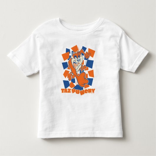 T-shirt Pour Les Tous Petits TAZ™ Hungry Smashing Through Checker (Devant)