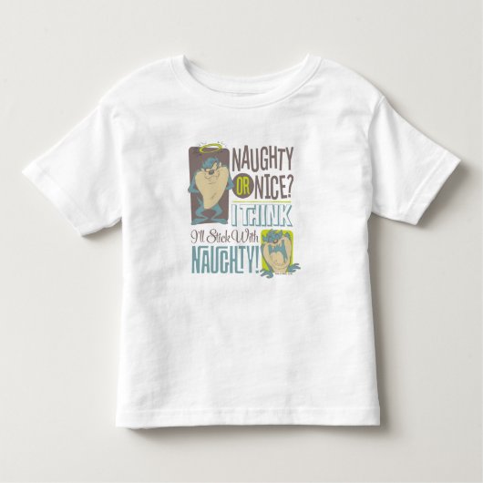 T-shirt Pour Les Tous Petits TAZ™ - Naughty ou Nice ? (Devant)