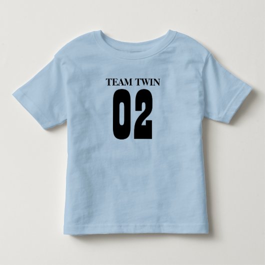 T-SHIRT POUR LES TOUS PETITS TEAM TWIN, 02 (Devant)