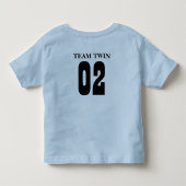 T-SHIRT POUR LES TOUS PETITS TEAM TWIN, 02 (Dos)