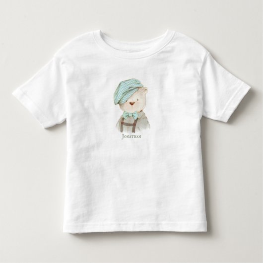 T-shirt Pour Les Tous Petits Teddy Bear Nom personnalisé (Devant)