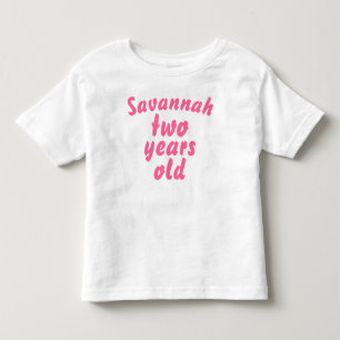 T-shirt Pour Les Tous Petits Tee-shirt à volants rose pour petite fille de deux