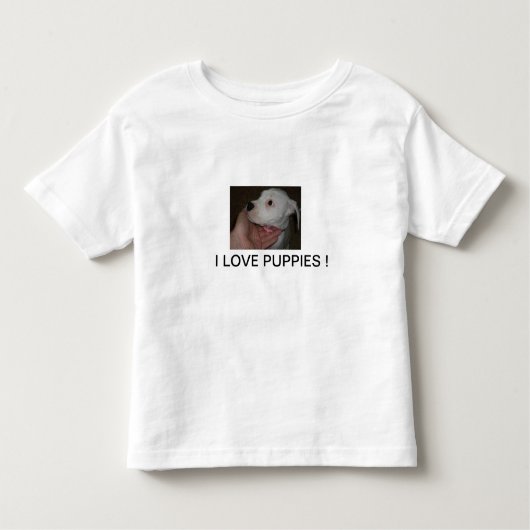 T-shirt Pour Les Tous Petits Tee - shirt d'enfant en bas âge de chiot (Devant)