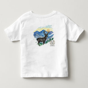 T-shirt Pour Les Tous Petits Tee-shirt pour tout-petit avec logo Buck Worn Calm
