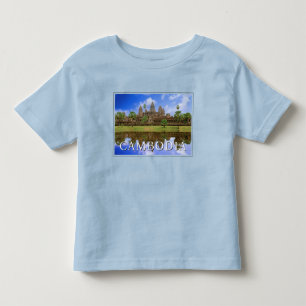 T-shirt Pour Les Tous Petits Temple d'Angkor Wat Kampuchea, Cambodge