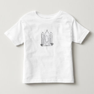 T-shirt Pour Les Tous Petits Temple mormon simple moderne LDS Salt Lake City