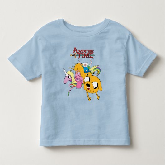 T-shirt Pour Les Tous Petits Temps d'aventure | Lady, Bubblegum, Finn et Jake T (Devant)