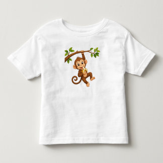 T-shirt Pour Les Tous Petits Temps de collation banane pour le singe malicieux