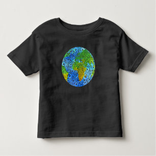 T-shirt Pour Les Tous Petits Terre tourbillonnant