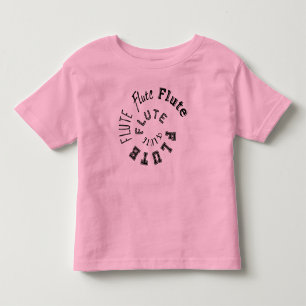 T-shirt Pour Les Tous Petits Texte de la spirale de flute