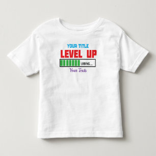 T-shirt Pour Les Tous Petits Texte de niveau supérieur avec progression de char