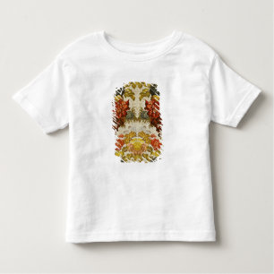 T-shirt Pour Les Tous Petits Textile avec un motif floral de répétition