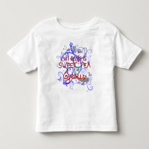 T-shirt Pour Les Tous Petits Thé doux et Jésus