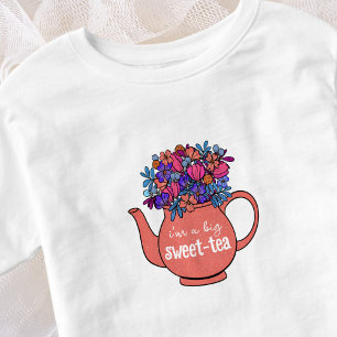 T-shirt Pour Les Tous Petits Thé sucré Floral théière Sweetie