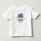 T-shirt Pour Les Tous Petits Thé sucré Floral théière Sweetie (Devant)