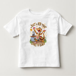 T-shirt Pour Les Tous Petits Thé Whimsical Avec Serpent À Cuisson De Gâteau
