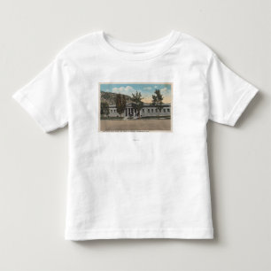 T-shirt Pour Les Tous Petits Thermopolis, WY - vue de Chambre de Bath de Big