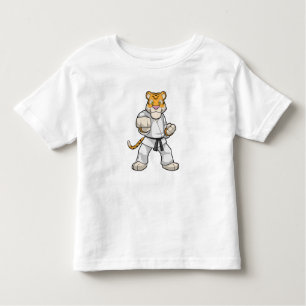 T-shirt Pour Les Tous Petits Tiger dans les arts martiaux Karate
