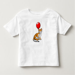 T-shirt Pour Les Tous Petits Tigre avec ballon