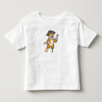 Tigre comme pirate avec jambe en bois et main croc