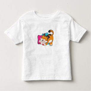 T-shirt Pour Les Tous Petits Tigre fatigué
