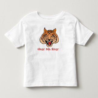 T-shirt Pour Les Tous Petits Tigre mignon Pour "Entendre Moi Rôder"