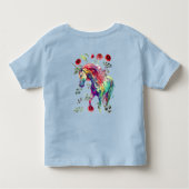 T-shirt Pour Les Tous Petits Toddler Fun Unicorn Chats amusant (Dos)
