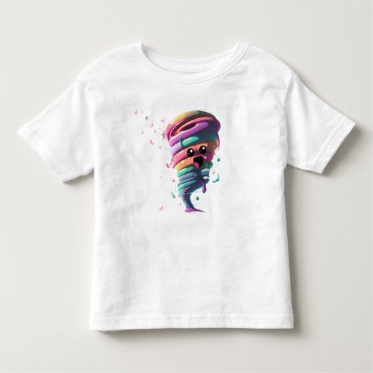 T-shirt Pour Les Tous Petits tornade (Devant)