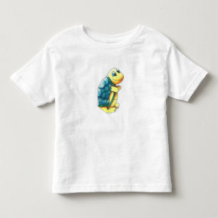 T-shirt Pour Les Tous Petits Tortue de dessin animé drôle 
