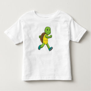 T-shirt Pour Les Tous Petits Tortue en course