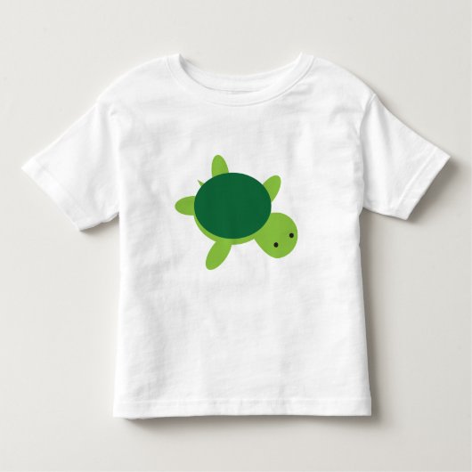 T-shirt Pour Les Tous Petits Tortue verte (Devant)