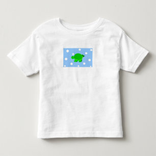 T-shirt Pour Les Tous Petits Tortue verte de natation