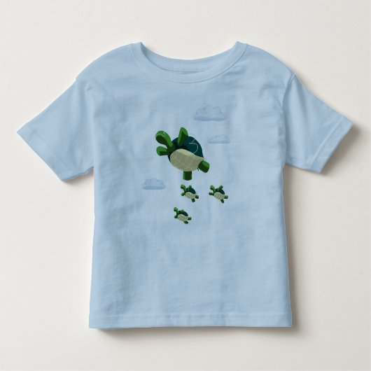 T-shirt Pour Les Tous Petits Tortue volante (Devant)